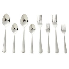 Modern House 鏡面西餐餐具雙人組, 單一顏色, 晚餐匙 2p + 晚餐叉 2p + 茶匙 2p + 茶叉 2p, 1套