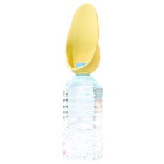 Gaenim Shop 狗狗便攜式矽膠瓶蓋 50g, 1個, 黃色