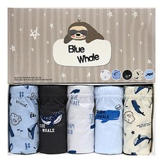 男童鯨魚三角內褲5件組