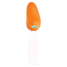 Gaenim Shop 寵物便攜式矽膠散步瓶蓋 50g, 1個, 橘色