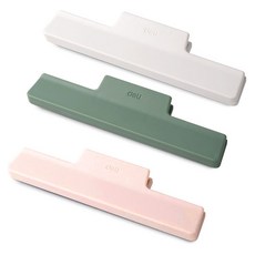 deLi 得力 多用途彩色夾子3件組 TP542, 白色, 粉紅色, 綠色, 1套