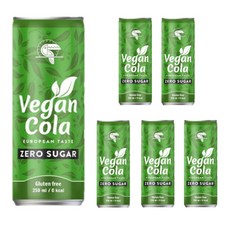 無糖素食可樂, 250ml, 6罐