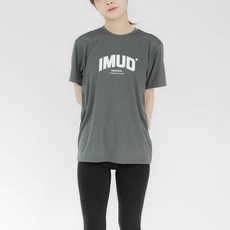 험블스튜디오 여성용 레터링 라운드 여름 반팔티 IMUD_13_300