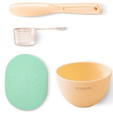 SELFANGEL 軟模工具組 圓碗+鏟子+量杯+海綿, 1組