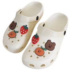 Pinksum 女款Hallu O涉水拖鞋拖鞋 ZWJSB0006, 250, 草莓白