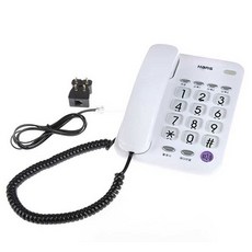 Hans家用/辦公室用有線電話 白色, HP-200