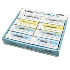 misoro 1000 Campus橡皮擦 4種*4入組 02350, 1組, 黃色、藍色、薄荷色、灰色