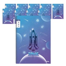 ibis 小學薄聯絡本 窄格 男生 12375, 太空船, 10個