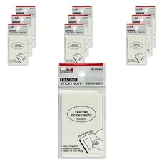 ibis 透明自黏便條紙 50 x 76 12599, 單一顏色, 50張, 10個