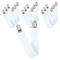 ApnalN 床單固定夾 窗簾夾 48~96 cm, 白色, 10個