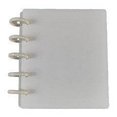 5孔小卡日記活頁夾, 1入, 白色