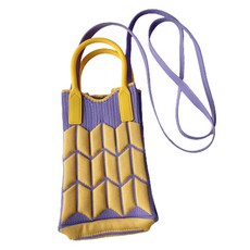 마켓피오 패션 니트 컬러 핸드폰 가방