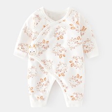 Bebeniz 卡通人物魔鬼氈全開扣式連身衣