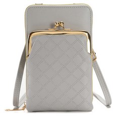 연이랜드 패턴 포인트 금장 핸드폰 미니백