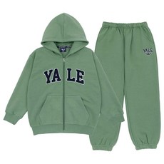 예일키즈 아동용 아치로고 오버핏 후디 집업 + 조거팬츠 세트