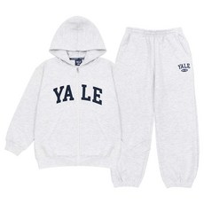 예일키즈 아동용 아치로고 오버핏 후디 집업 + 조거팬츠 세트