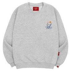 L.LAMO 男女通用 3M 鯨魚尾大學T 大尺碼