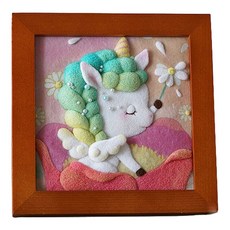 판타지 애니멀 프레임 양모 펠트 키트, 유니콘 2, 1개