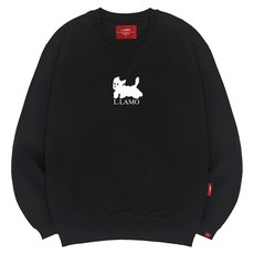 L.LAMO 男女通用 3M 黑白大學T 大尺碼