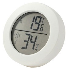 迷你數位溫濕度計, 1個, 白色
