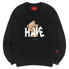 L.LAMO 3M Nice Bear 大學T 大尺碼