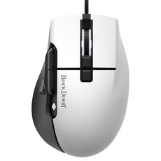 ABKO PAW3327 黑色沙漠版遊戲有線滑鼠 CM400, 白+黑