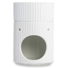 ARONICA 陶瓷香薰燈 分離式大容量水盤 150ml, 1個, 白色