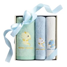 moms nature 竹製浴巾 + 嬰兒毛巾 2件 + 禮物盒組, 多봐龍, 1套