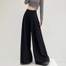 ViVEMO 女性高腰寬版綁帶寬鬆褲 06521