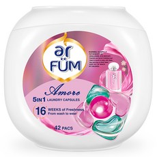 arFUM 5合1膠囊洗衣液Amor, 1個, 42入