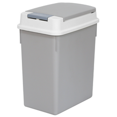 올유리빙 원터치 사각 휴지통 20L, 그레이