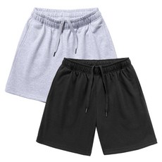 MCT 男女通用基本款毛圈五分短褲2件組