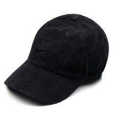 NIKE 非結構燈芯絨帽子, 黑色