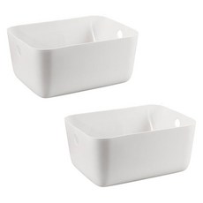 EVER HOUSE 多用途塑膠萬用籃, 白色, 2個