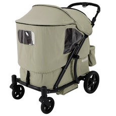 폼포라 유아웨건 전용 세미방풍커버, 올리브그린, 1개