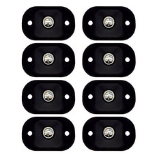 World Clean 黏貼式移動輪 1入 黑色, 8個