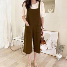 saystyle 女款泡泡紗吊帶七分連身褲