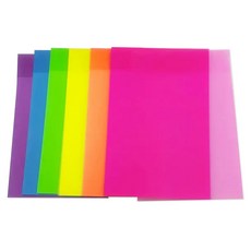 Dong-A PMS 大型螢光透明便條貼 6種套組 15 x 10 cm, 混色, 1套