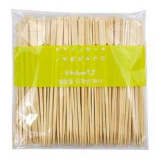 키친유 손잡이 대나무 대형 꼬지 200mm, 1개, 150개입
