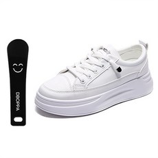 DBOPPA 女款人造皮革增高厚底素色運動鞋 4cm YY4797