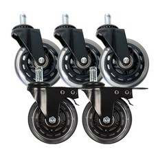 World Clean 水桶移動推車 靜音聚氨酯輪子 一般型3入+煞車型2入組, 1套