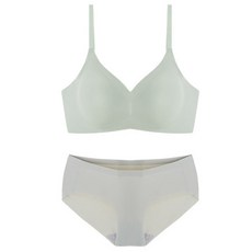 심리스 후크 24브라 + 삼각 팬티 세트 6050