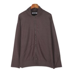 休閒風男款基本款開襟針織衫 MZ_천무열