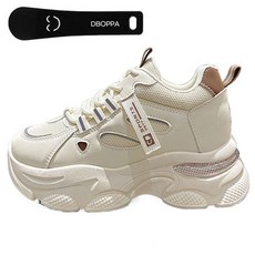 Ttabongoppa 女款氣墊厚底楔形增高休閒運動鞋 6.5cm YY4800