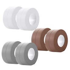 MONACO OLIVE 浴室馬桶縫隙封堵矽膠防水膠帶 3種*2入組, 2套