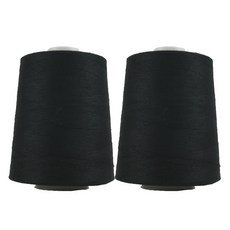 Jstrading 大容量拷克線 40支 2合 8000m, 黑色, 2個