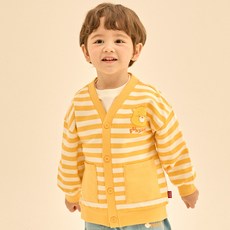 Care Bears 童款陽光熊圖案條紋大口袋開襟外套