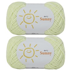 Yarna Sunny 編織線 45g, 113 淡綠色, 2個
