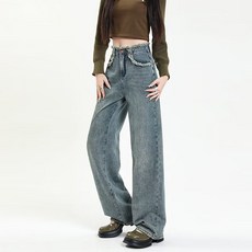 메이첼 여성용 캐주얼 스트릿 일자 팬츠 04864