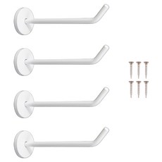 Cholmuldaejang 不鏽鋼突出壁掛衣架 150mm 4入, 1個, 白色
